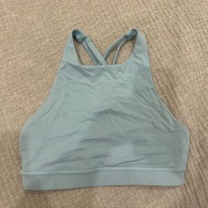 Lulu lemon blue halter neck sports bra